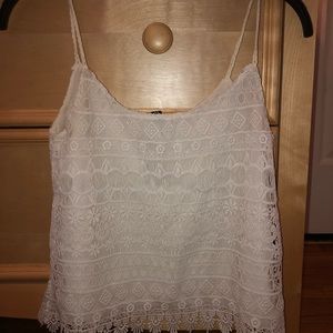 White Lace Tank from H&M
